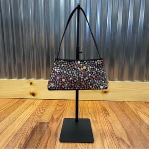 Vintage 80’s Sasha Colorful Beaded Canvas Mini Hand Bag Women’s